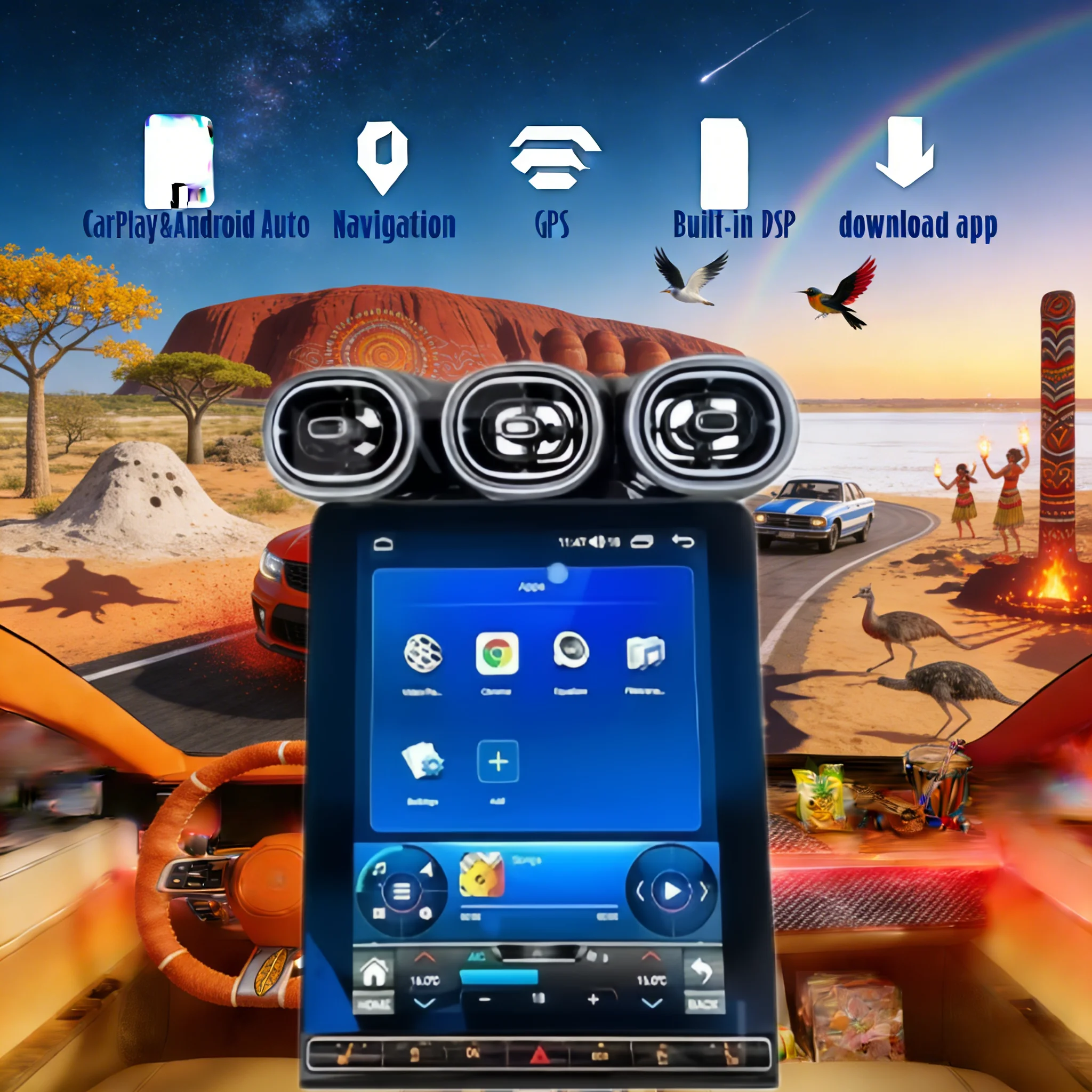 

12.1 Carplay Auto Android 14 Vertical Screen For Mercedes Benz GLC C Class W205 2015-2022 Car Radio GPS Multimedia Stereo Player