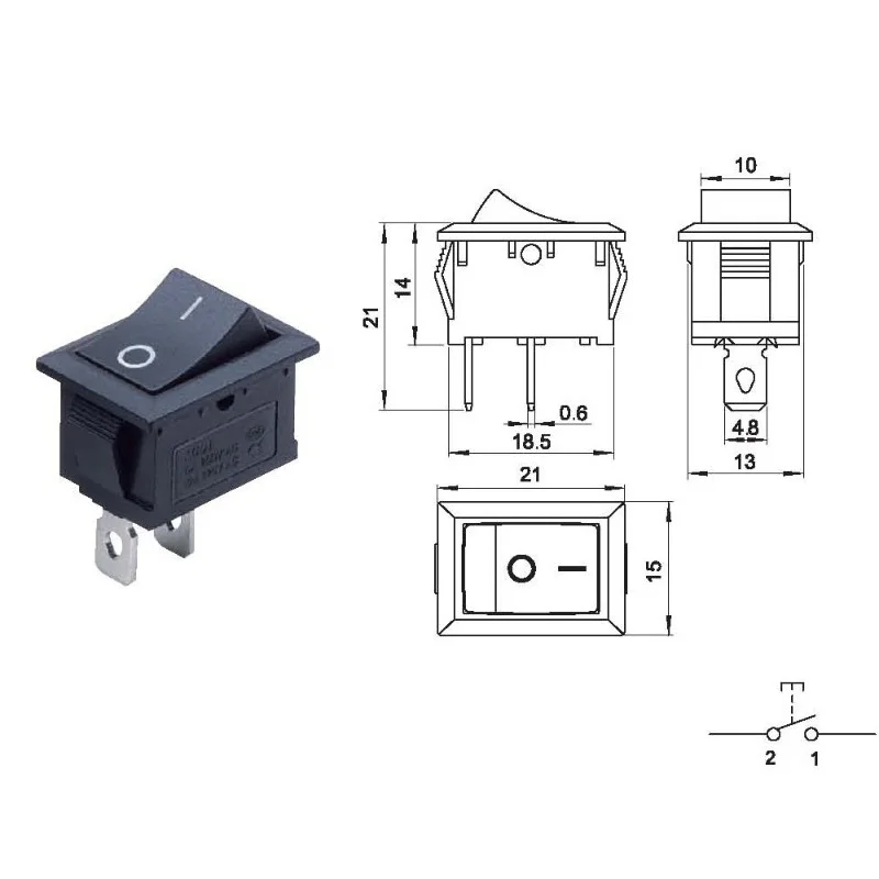 220V interruttore On Off Light Cover Rocker Power meccanico elettrico Led batteria Mini Interruptor Micro Switche Swich Interuptor