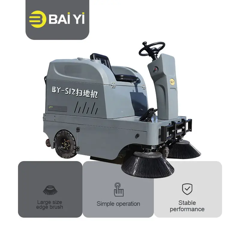 

Discount Heavy-Duty Electric Road Sweeper Ride-on Industrial Cleaning Machine For Sale