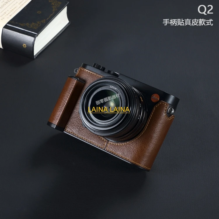 

handwork Photo Camera Genuine leather cowhide Bag Body BOX Case For leica Q Q2 QP Q3 Typ116 handgrip Protective sleeve box base