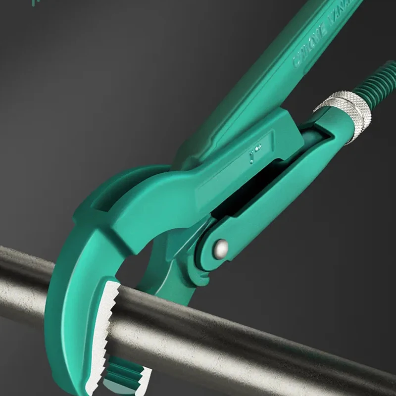Imagem -02 - Heavy Duty Encanamento Ferramentas Manuais Torque Ajustável do Encanador Wrench com 45 ° Jaws Swedish Pipe Atividade Wrench em 15 em em