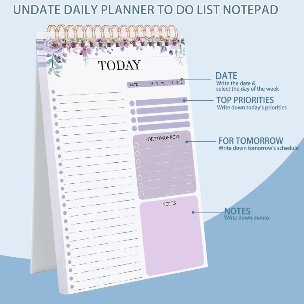 with Task Checklist To Do List Notepad Totally A5 Undated 52 Pages Daily Planner Convenient Notepad Home Office School Supplies