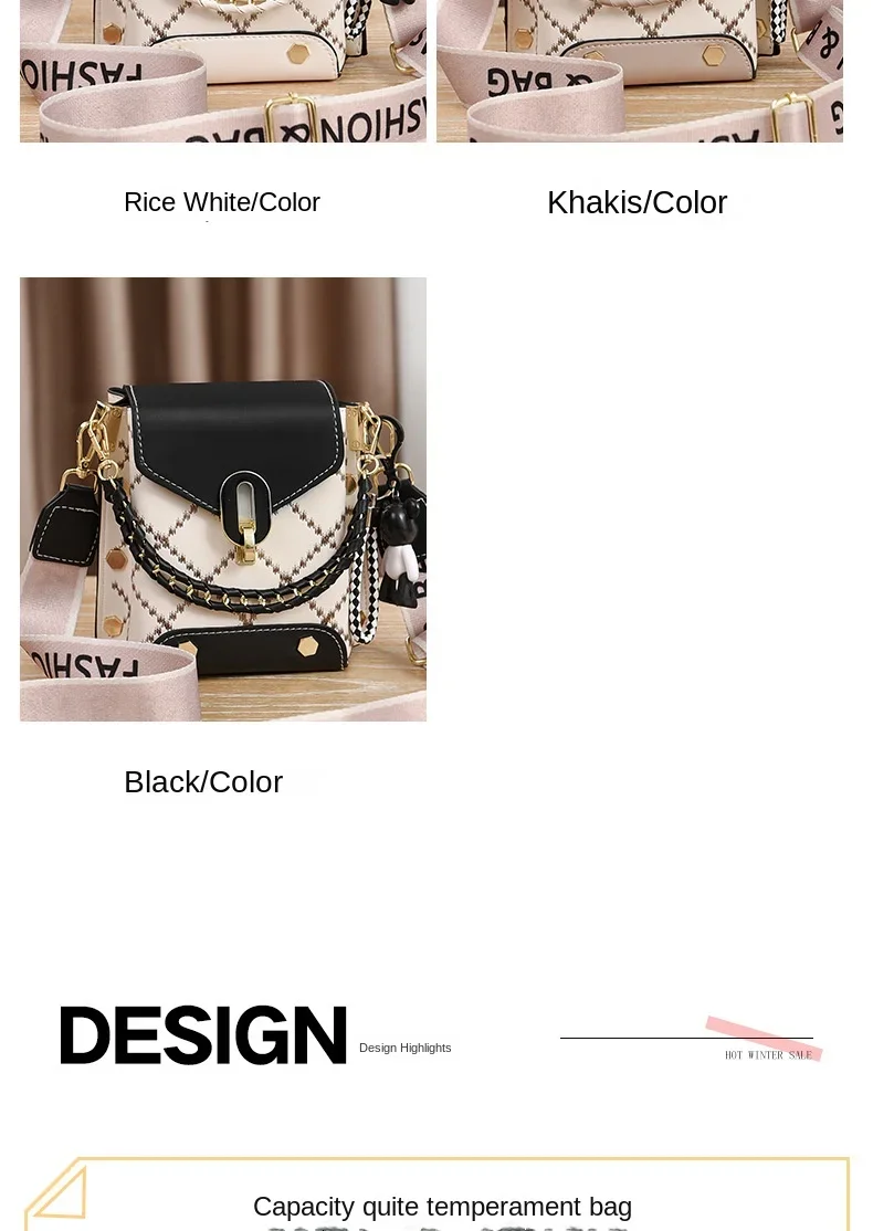 Small Bag Women's 2023 New Fashion Summer Fashion Embroidery Thread Chain Small Square Bag Mini Phone Bag