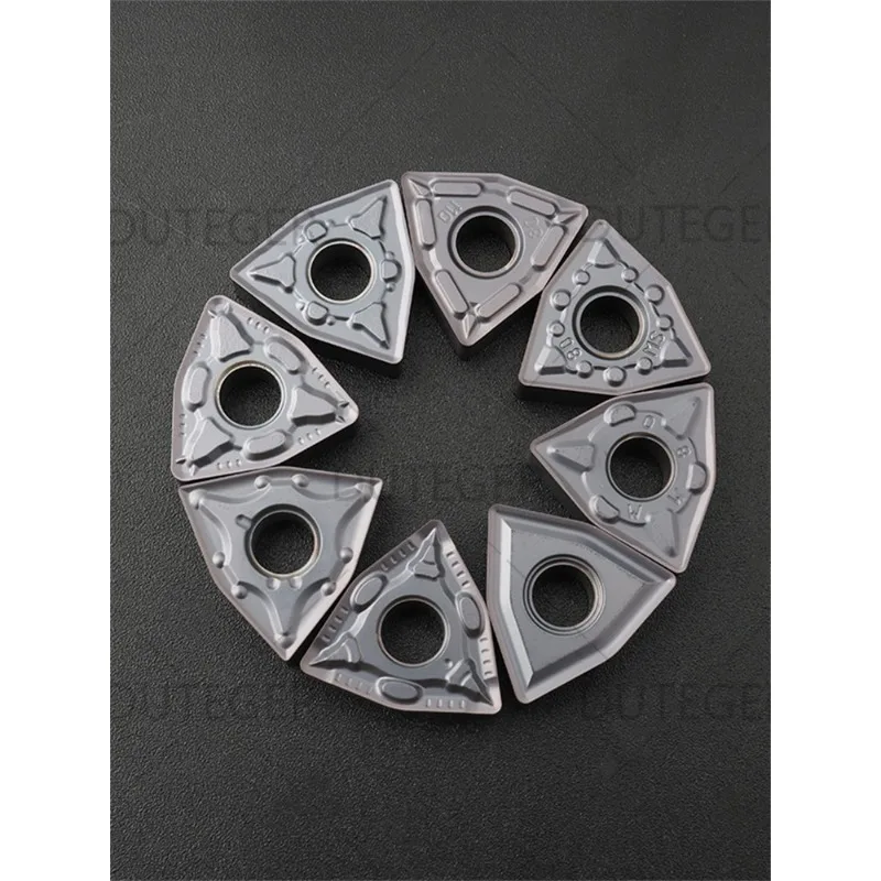 (10 pieces) CNC blade (suitable for Daiska) WNMG0404/08-MA LF6018S stainless steel peach-shaped blade