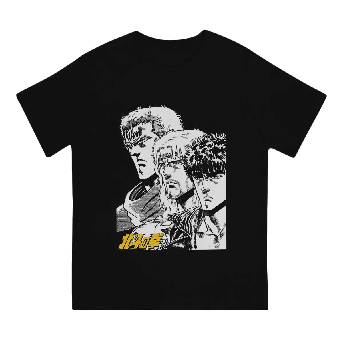 Hokuto Brothers Fist of the North Star T Shirt Punk Crewneck TShirt Harajuku Clothes