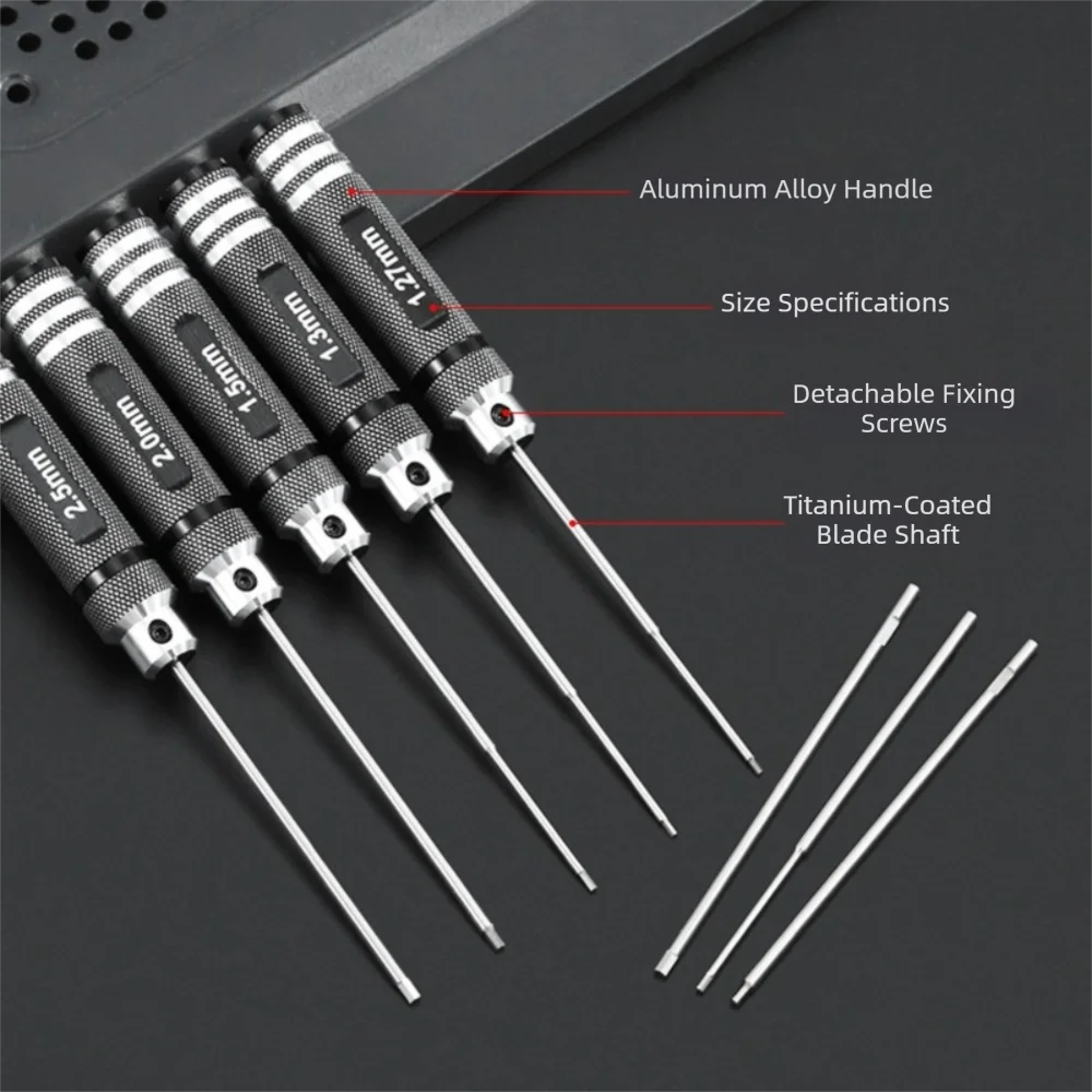 Durable High-speed Steel Hex Screwdriver Tool Multi-specification Hex Type Screwdriver Repair Tools RC Helicopter