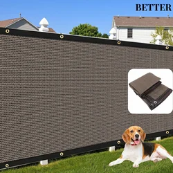 Privacy Screen Fence 90% Blockage Heavy Duty Protective Covering Mesh Fencing for Outdoor Patio Pool Balcony Brown