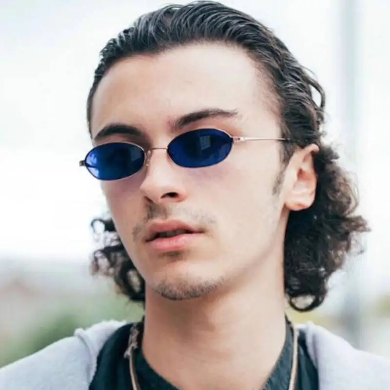 Small Oval Sunglasses  Men Women 2026 Retro Designer Sun glasses UV400 Vintage Punk Sunglass for Party Eyewear gafas de sol
