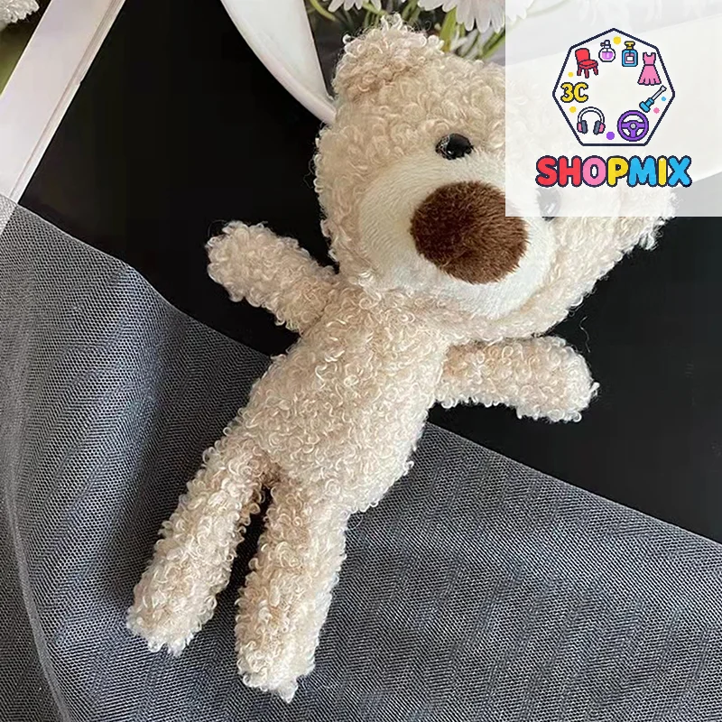 

Милые мягкие куклы-медведи, мягкие мини-животные, плюшевые брелки, украшения для комнаты, реквизит для украшения автомобиля