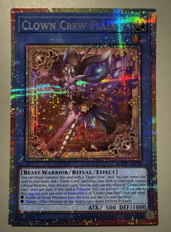 yugioh-konami-duel-monsters-blzd-ae029-clown-crew-flair-prismatic-secret-rare-asian-english-collection-mint-card