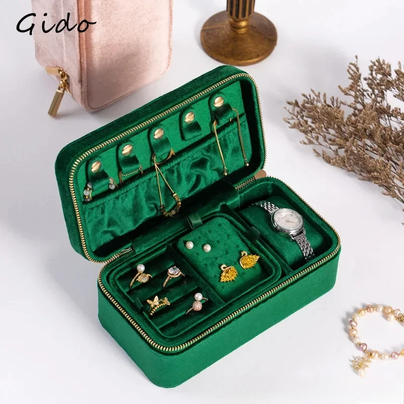 Jewelry Storage Box High-end Watch and Jewelry Integrated Storage Box Earrings Travel Case for Business