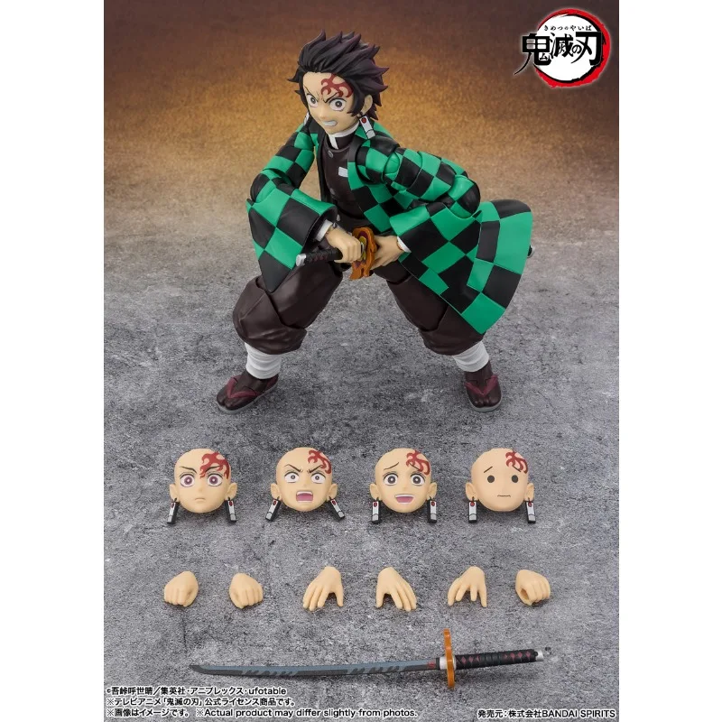 

Bandai Stock Original S.H.Figuarts Demon Slayer Anime Tanjiro Kamado(The Final Battle in The Infinity Castle)Action Figures Toys