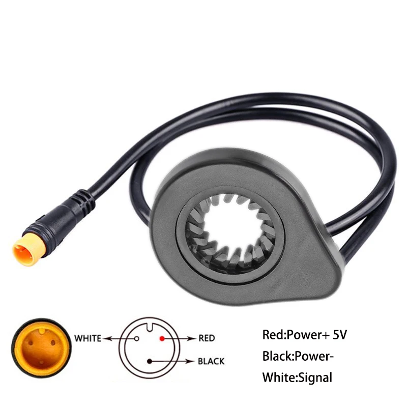 E-Bike Power Speed Sensor, 12 Ímãs, Left Dual Hall, Pedal Assist, Conjunto de peças de bicicleta elétrica