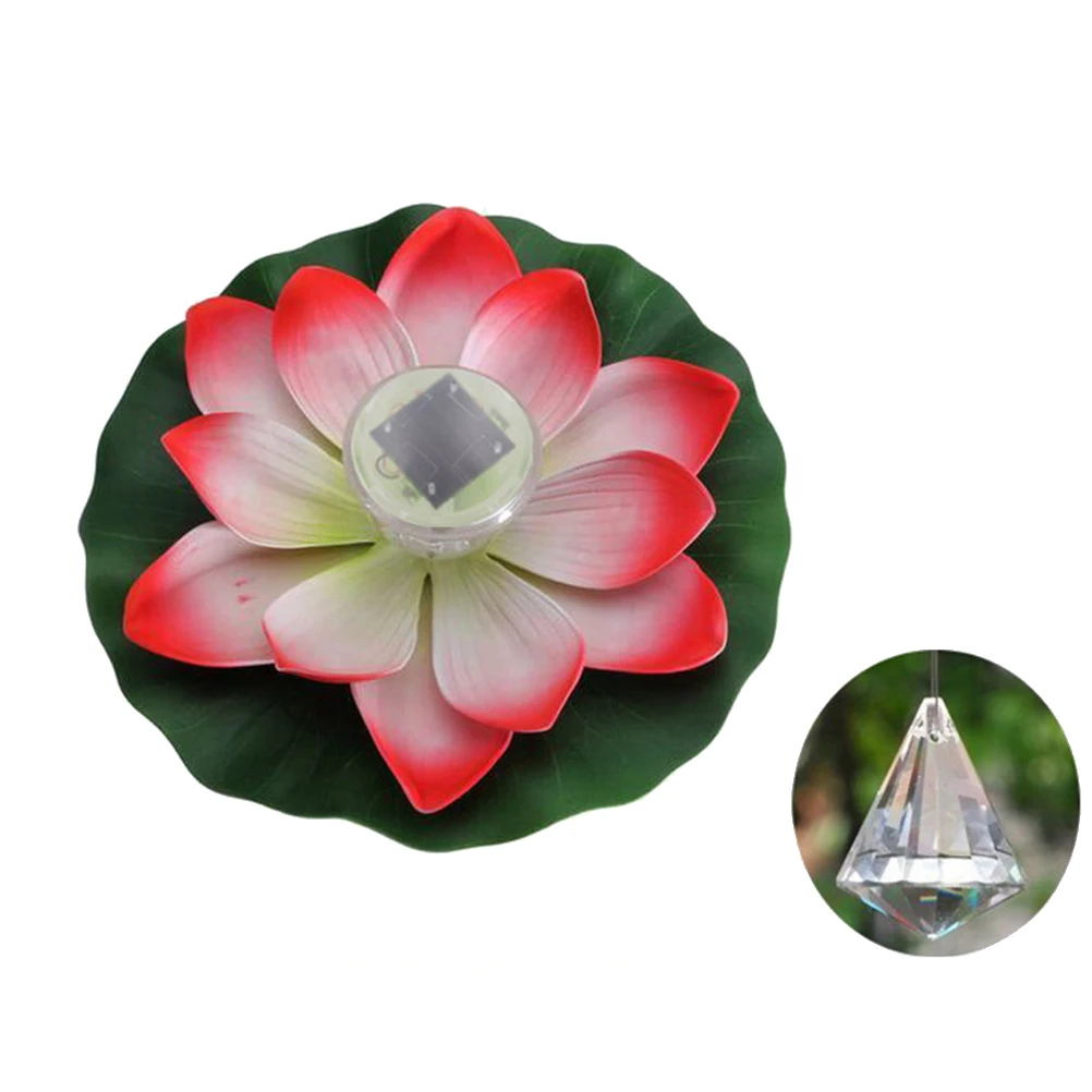 

Lotus Lantern Lamp Outdoor Flower Lights Water Proof Pool Decoration Solar Powered