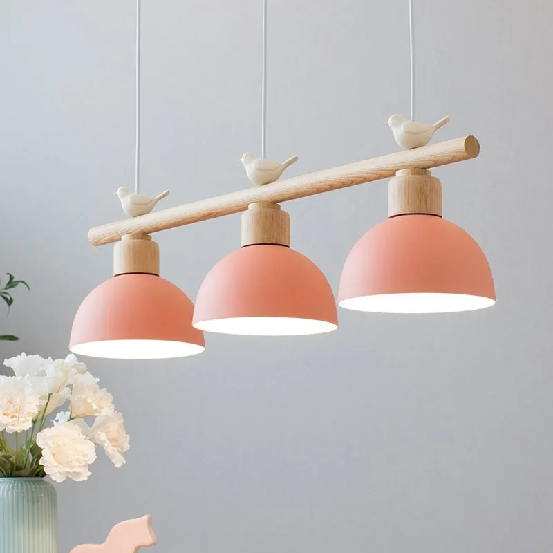 Modern Minimalist Restaurant Pendant Lamp Nordic Light Luxury Japanese Living Room Kitchen Corridor Bar Bird Iron droplight