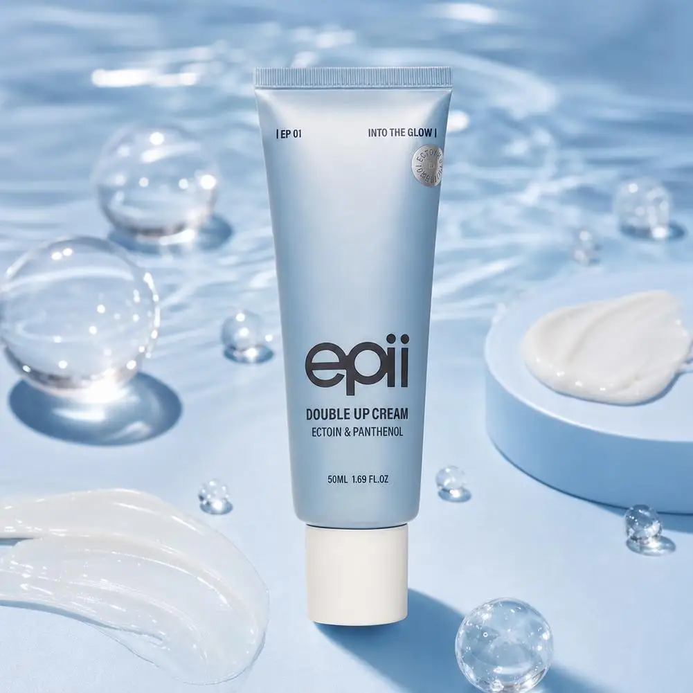 Epii Ectoin Panthenol Double Up Cream 50ml Lightweight Face Cream Hydrating Calming Moisturizer Nourish Skin Barrier Skincare