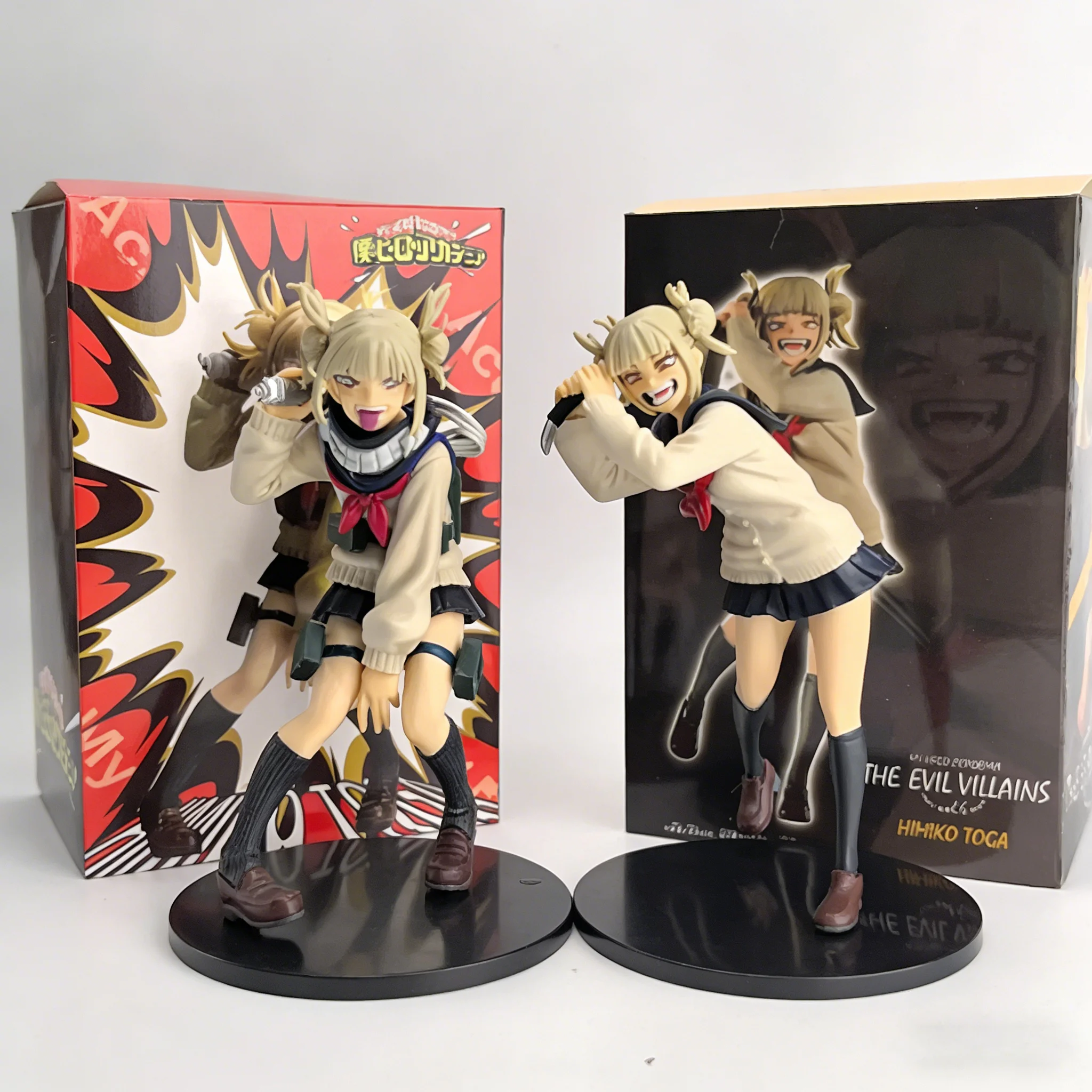 Figura de anime de 17 cm, Toga Himiko, figura de acción de Uraraka Ochako, colección de figuras de anime, muñecas de PVC, modelo para niños y niñas, regalo para fanáticos.