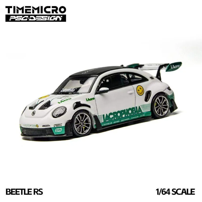 TimeMicro X PSC DESIGN 1:64 Beetle RS Simulation modèle de voiture en alliage statique, jouet cadeau de festival pour garçons, ornement de collection pour adultes.