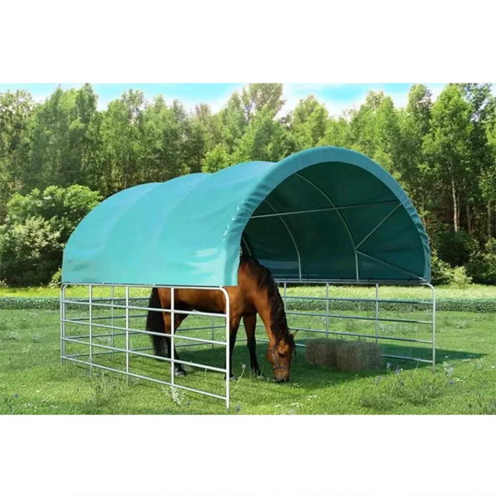 

Best Selling PVC Horse Fence Dome Animal Livestock Tent Waterproof Horse Barn Livestock Shelter PVC Portable Shelter For Horses