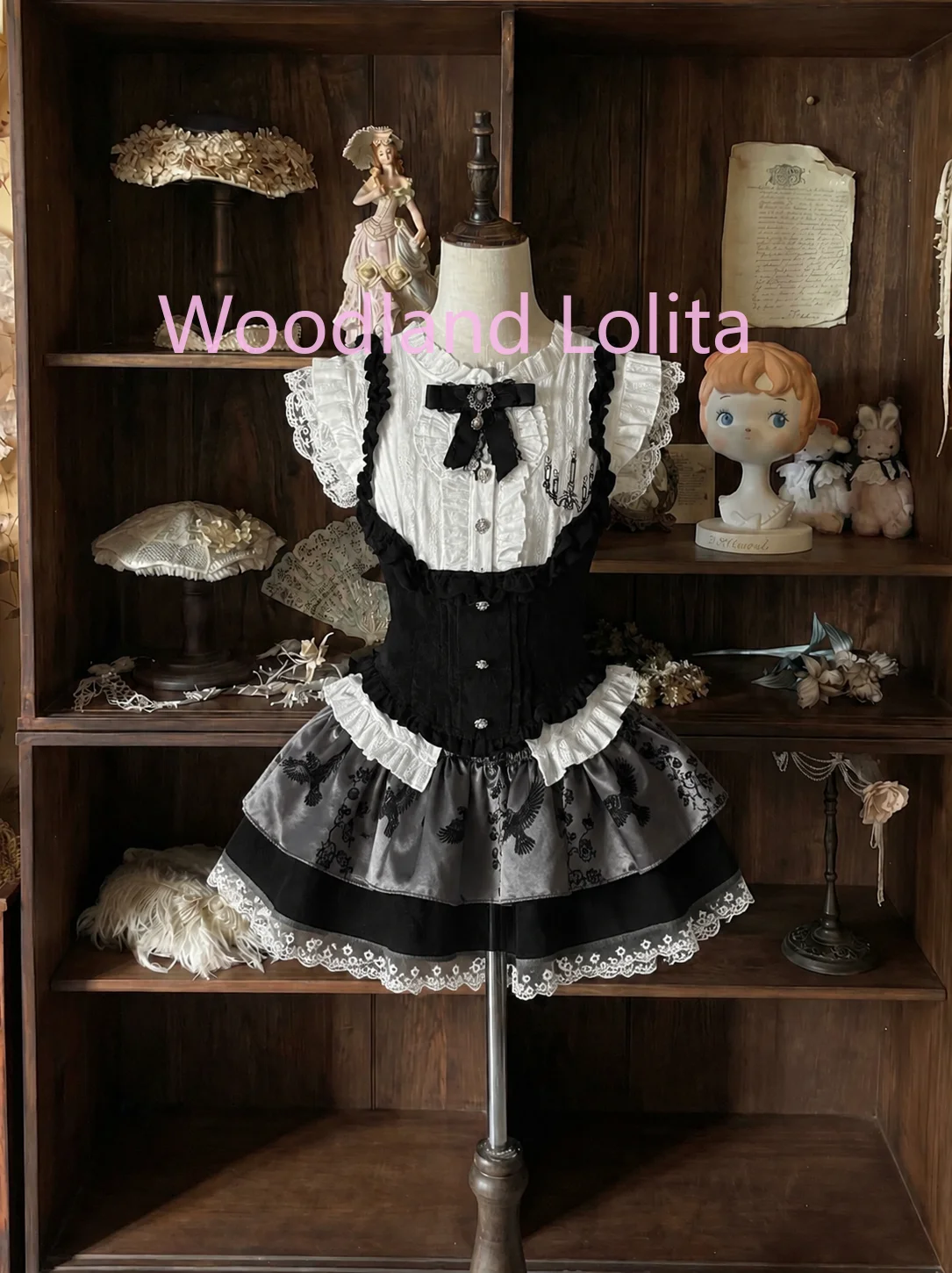 

Preppy Style Gothic Slim 3 Piece Set Women Summer Y2k Darkly Sleeveless Tops Cardigan Vest + High-waist Cross Short Skirt Suit