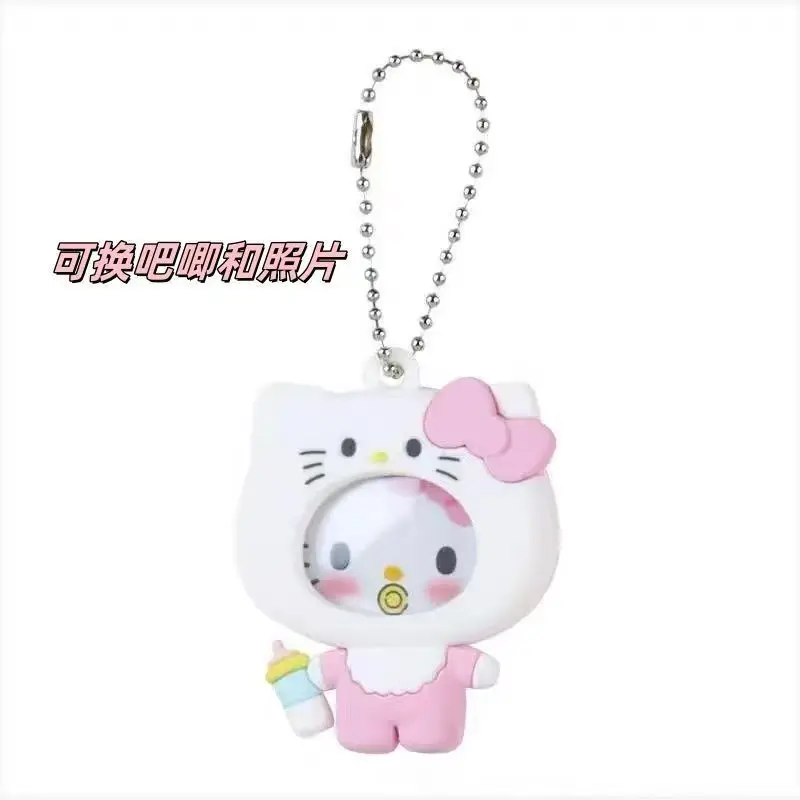 Gantungan Kunci Botol Susu Hello Kitty My Melody Blind Box Lucu Bergaya Kartun, Liontin Tas, Badge, Empeng, Mainan Trendi, Hadiah Liburan yang Menarik