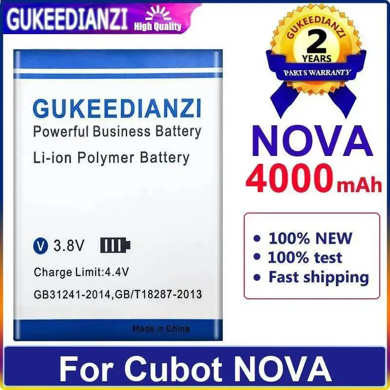 

Mobile Phone Battery Reliable Power For Cubot Nova Long-Lasting Performance 4000Mah