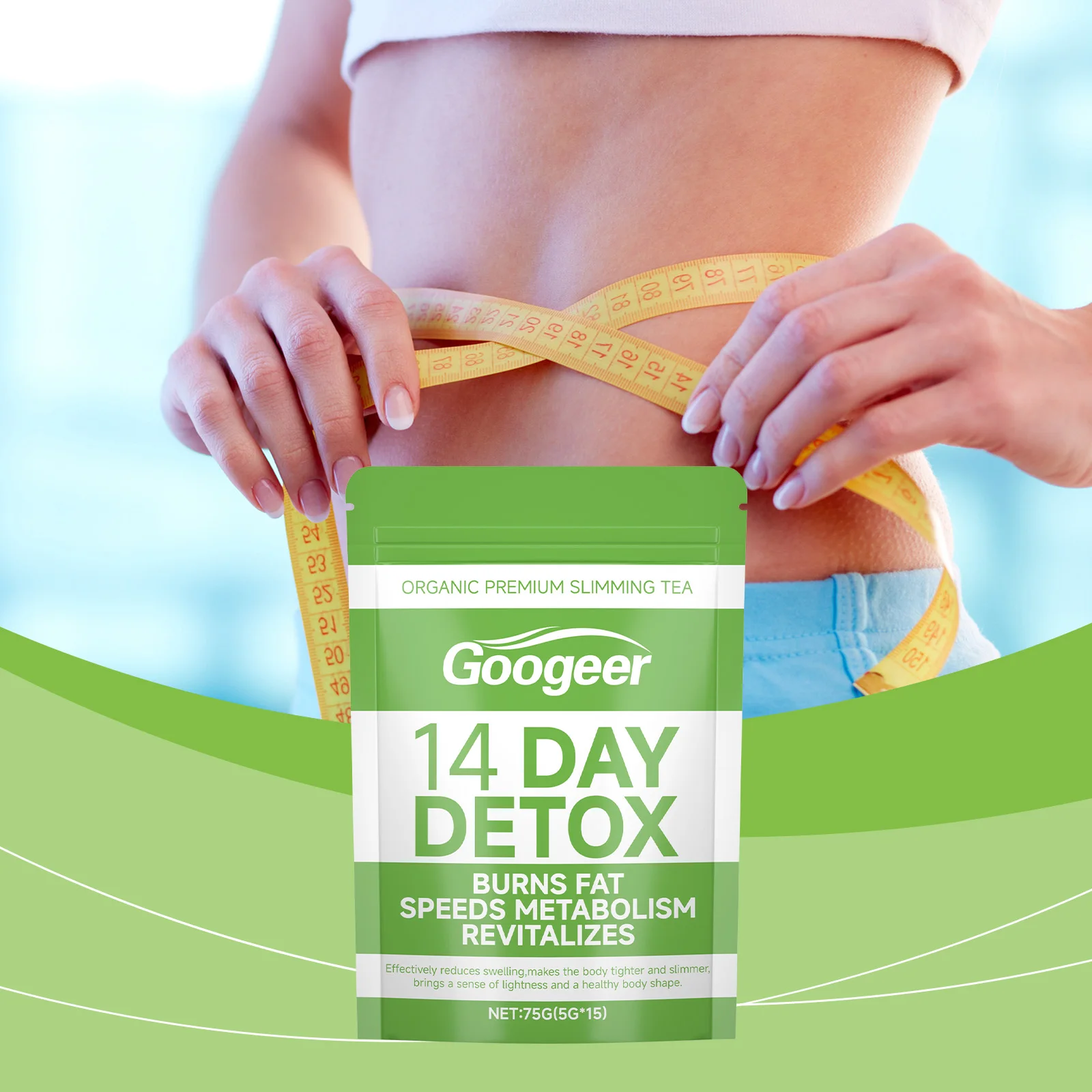 Té Orgánico Herbal Reafirmante para la Piel, Mezcla Premium para el Bienestar Diario, Ingredientes Totalmente Naturales, Bebida Suave para el Cuidado Corporal