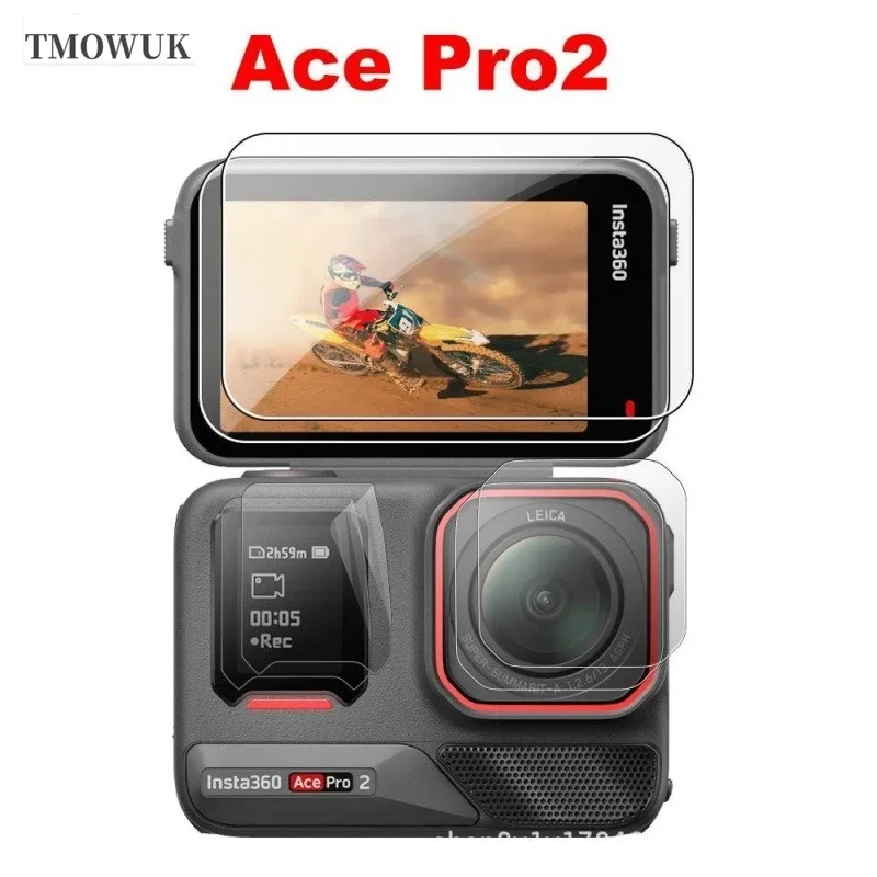 Hard Tempered Glass LCD Screen Protector + TPU Soft Lens Film For Insta360 GO3S For One RS Link 2 Link 2C GO 3 3s ACE Pro AcePro