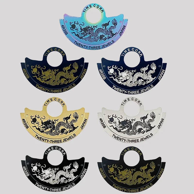 Customized Dragon Movement Hammer Rotor Patch Fit for NH35 NH36 NH38 NH39 4R 6R 7S26 Movement Oscillating Weight Hammer Guard