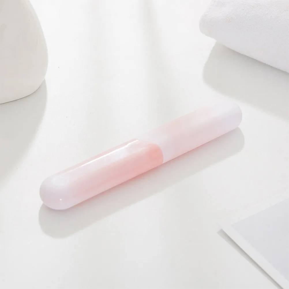 

6Pcs Plastic Toothbrush Case Compact Travel Toothbrush Storage Box Premium PP Material Deformation Protection Chic Marbling