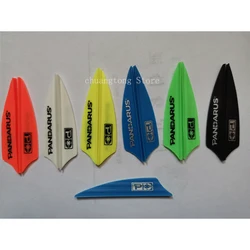 100PCS 1.75 Inch Shield Type Air Guide Groove Design Arrow Feathers Pan Biao for Use with Recurved Composite Arrows