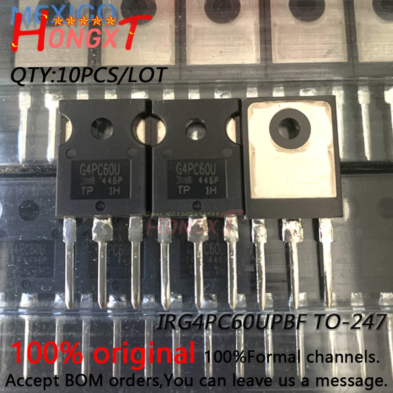 10PCS/lot   IRG4PC60UPBF G4PC60U TO-247  N-channel FET 75A 600V