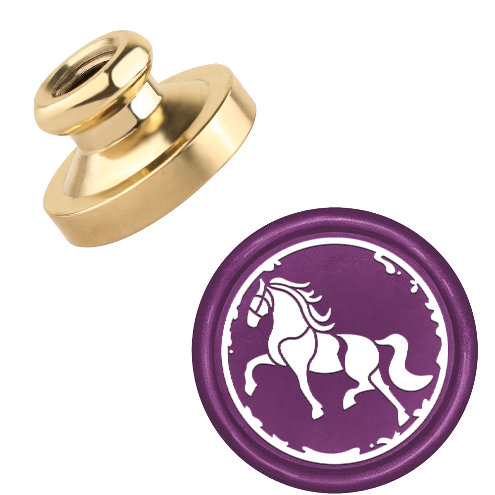 Horse Wax Seal Stamp Brass Head For Greeting Card Notebook Invitation Envelopes Wine Bottle Wrapping