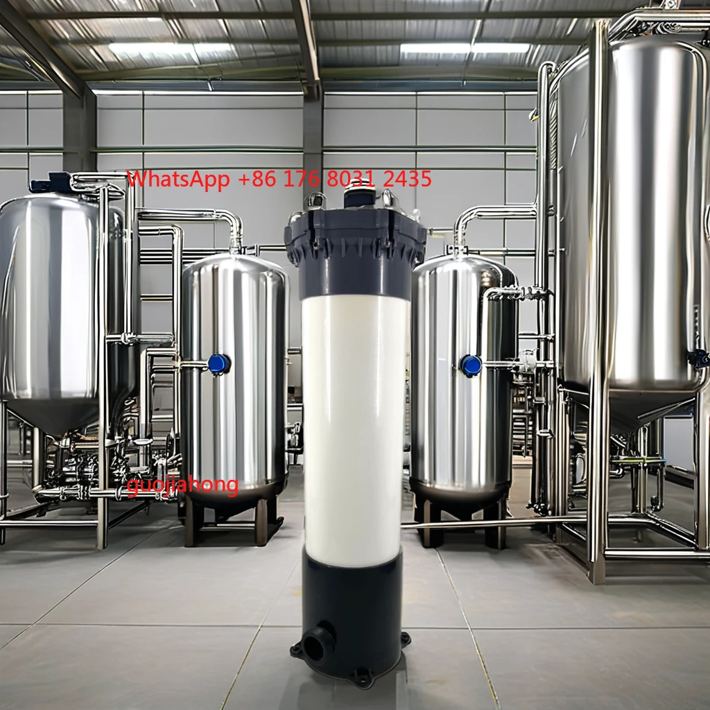 Multi-cylinder PVC filter shell acid and alkali liquid filtration household water purification equipment