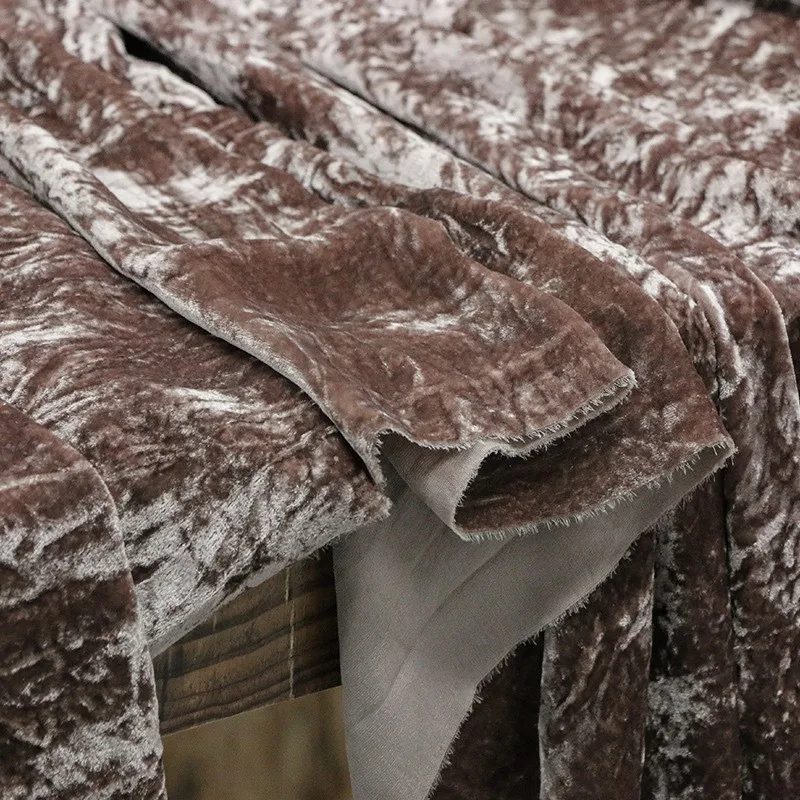 

New Chinese-style clothing fabric made of silk velvet plant and wood dyeing niche