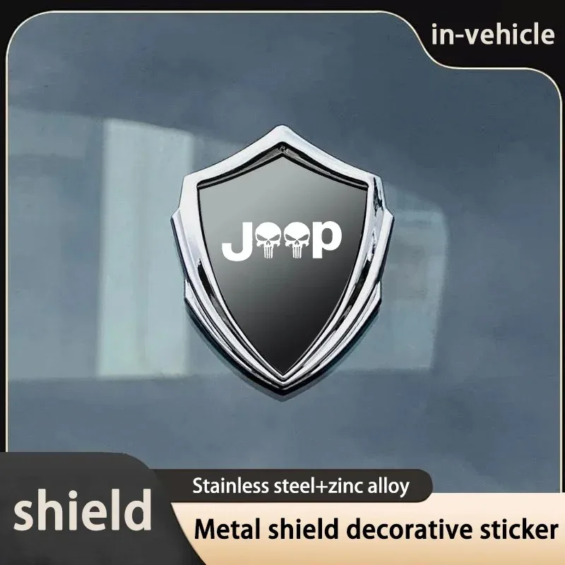 

Car Metal Side Wing Badge Sticker Vehicle Outer Styling Emblem Decal For Jeep Compass Renegade Series