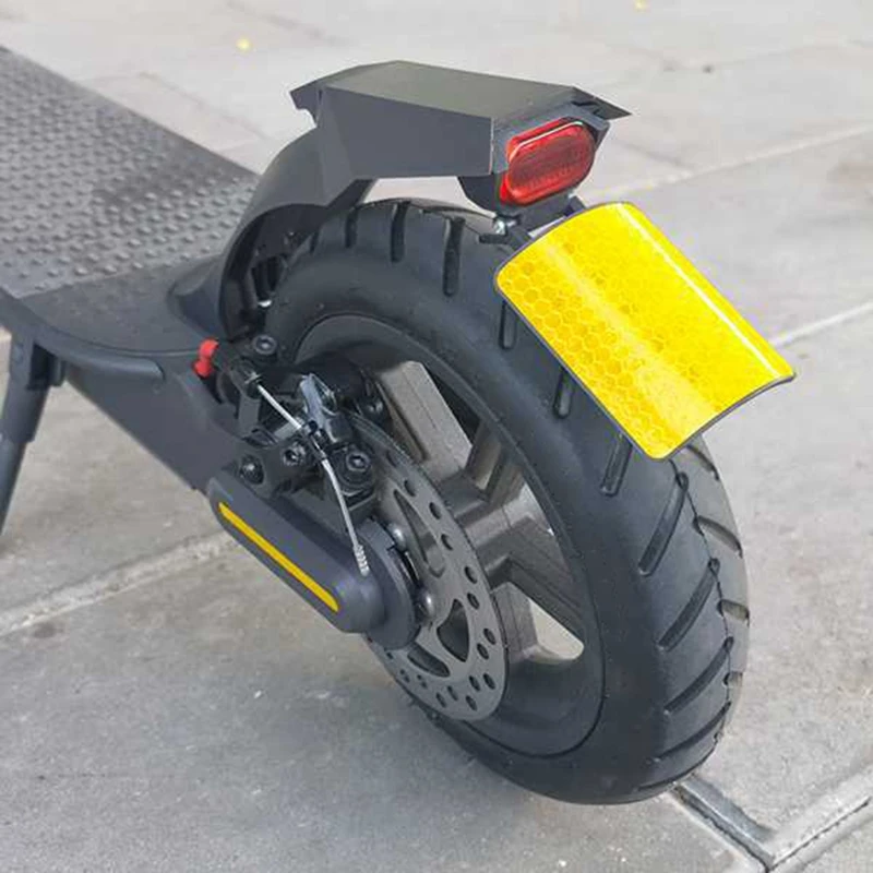 Rear Mud Fender Multi-Function Fender With License Plate Flap For Xiaomi Electric Scooter PRO2 Black