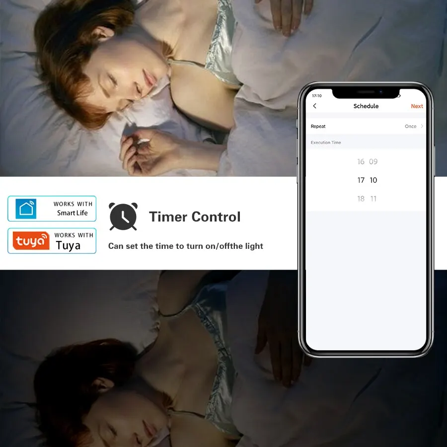 GU10 Bluetooth/WIFI Smart LED Bulb Tuya Light Bulbs Dimmable Spotlight Bulb 220V 9W E27 RGB+CW LED Color Change Lamp For Home