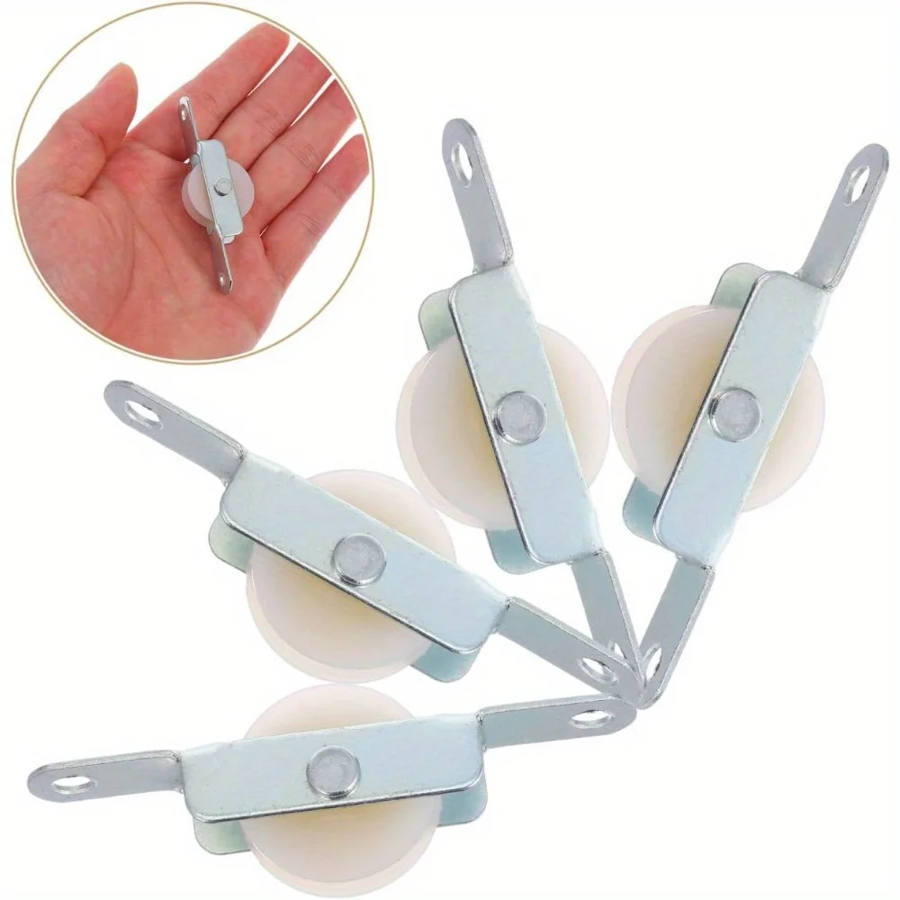 Upgrade Your Umbrella 4 Pack Steel Sliding Door Wheel Pulley for Patio Umbrellas Replacement Pulley Kit view 3