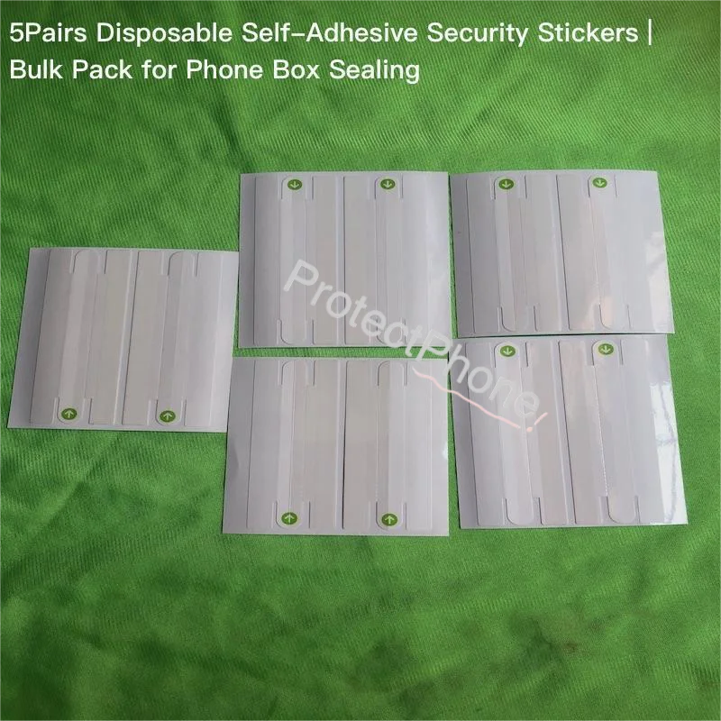 5Sets Anti-Tamper Warranty Void Seal Stickers Tamper Evident Self-Adhesive Labels for 13-18 16E 17E Pro Max Air Duo Phone repack