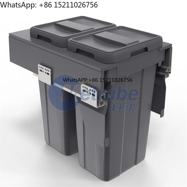 Cabinet Built in Waste Bin Kitchen Waste Bin Storage Classification Organizer