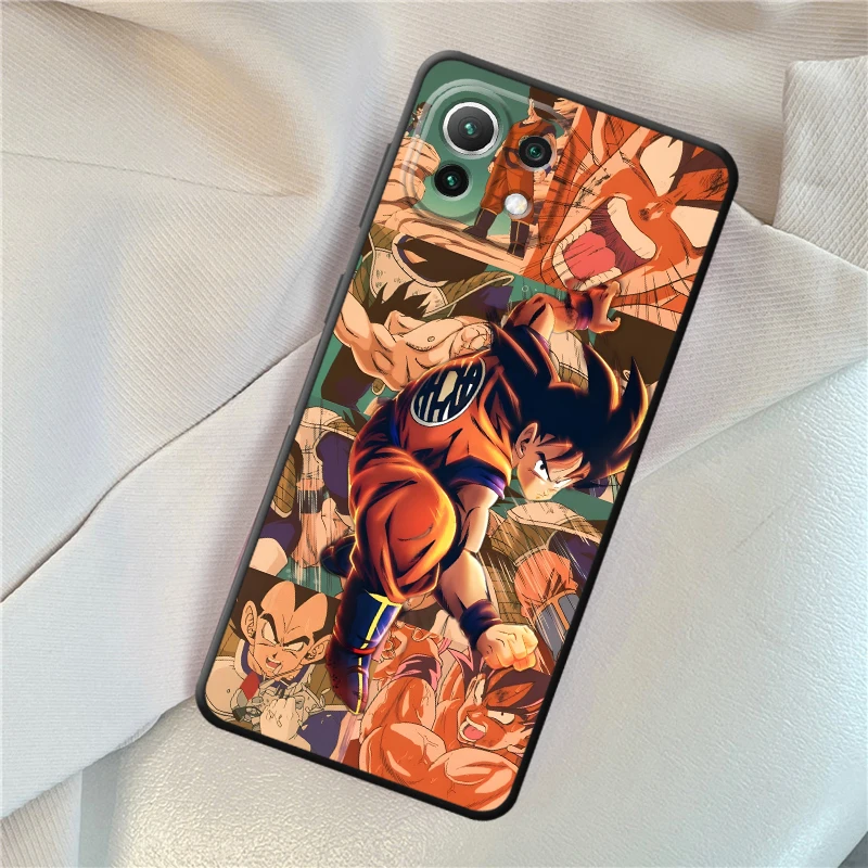 Dragon Ball Goku Art Black Soft Phone Cover Case for Xiaomi Mi 10T 11T 12T Pro 12X 13 14 15 Pro 11 12 13 Lite