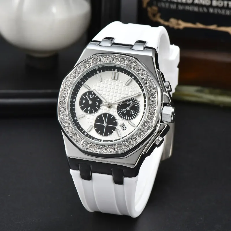 ​2025 Women's Luxury Retro Quartz Watch Sapphire Crystal 100M Waterproof Stainless Steel Silicone Strap Week Date Display