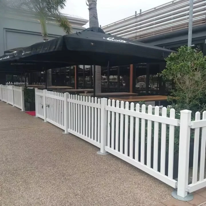 Wholesale Factory PVC Picket Fence White Plastic Fencing Panels Temporary Easily Assembled Fence Vinyl