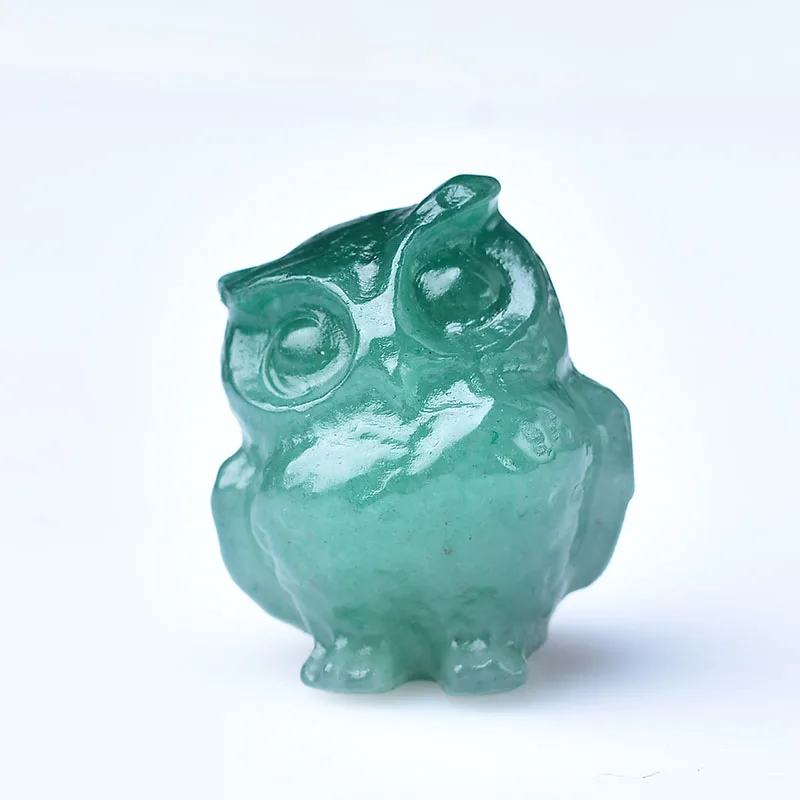 Natural crystal carved owl, a perfect choice for home decoration as a crystal gift ornament, a great option for healing crystals