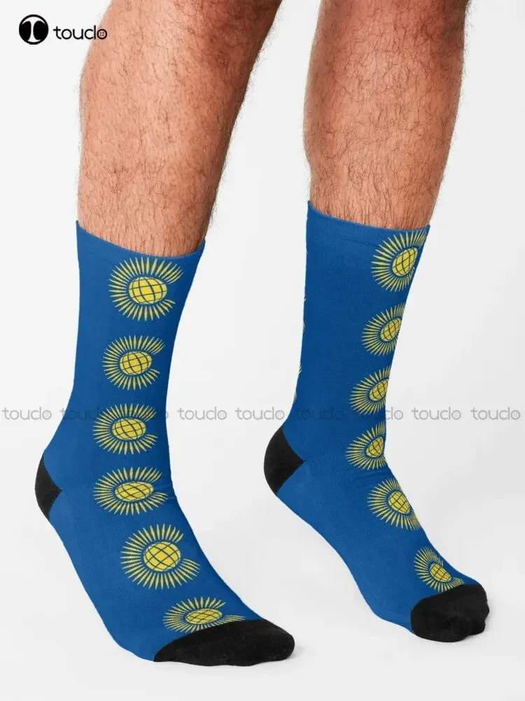 Flag Of Commonwealth Of Nations Socks Work Socks For Men Personalized Custom Unisex Adult Teen Youth Socks 360° Digital Print