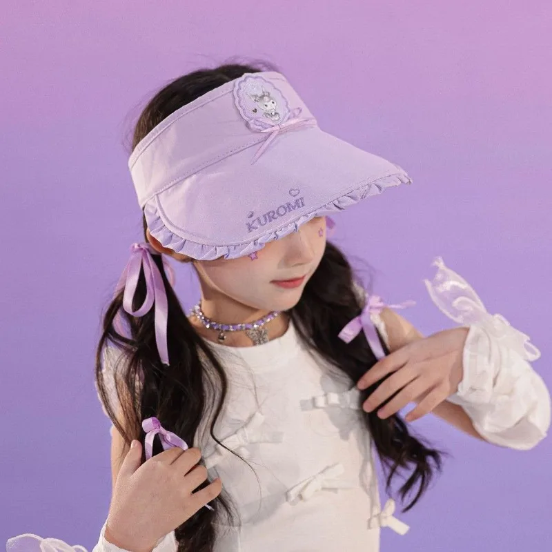 

Kuromi Anime Kawaii Sanrio Ins Fashion Casual Cap Cute Cartoon Sun Hello Kitty Children Casual Hats Sweet Gifts for Kids