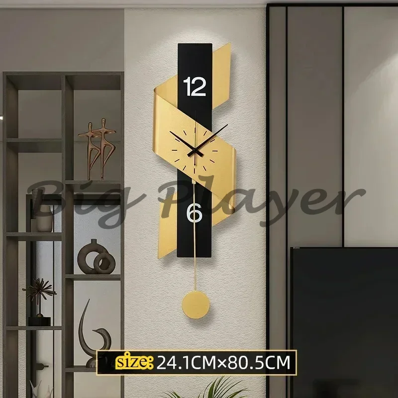 

Large Digital Wall Clock Metal Noiseless Metal Electronic Wall Clock Classic Style Horloges Murales House Decor Accessories