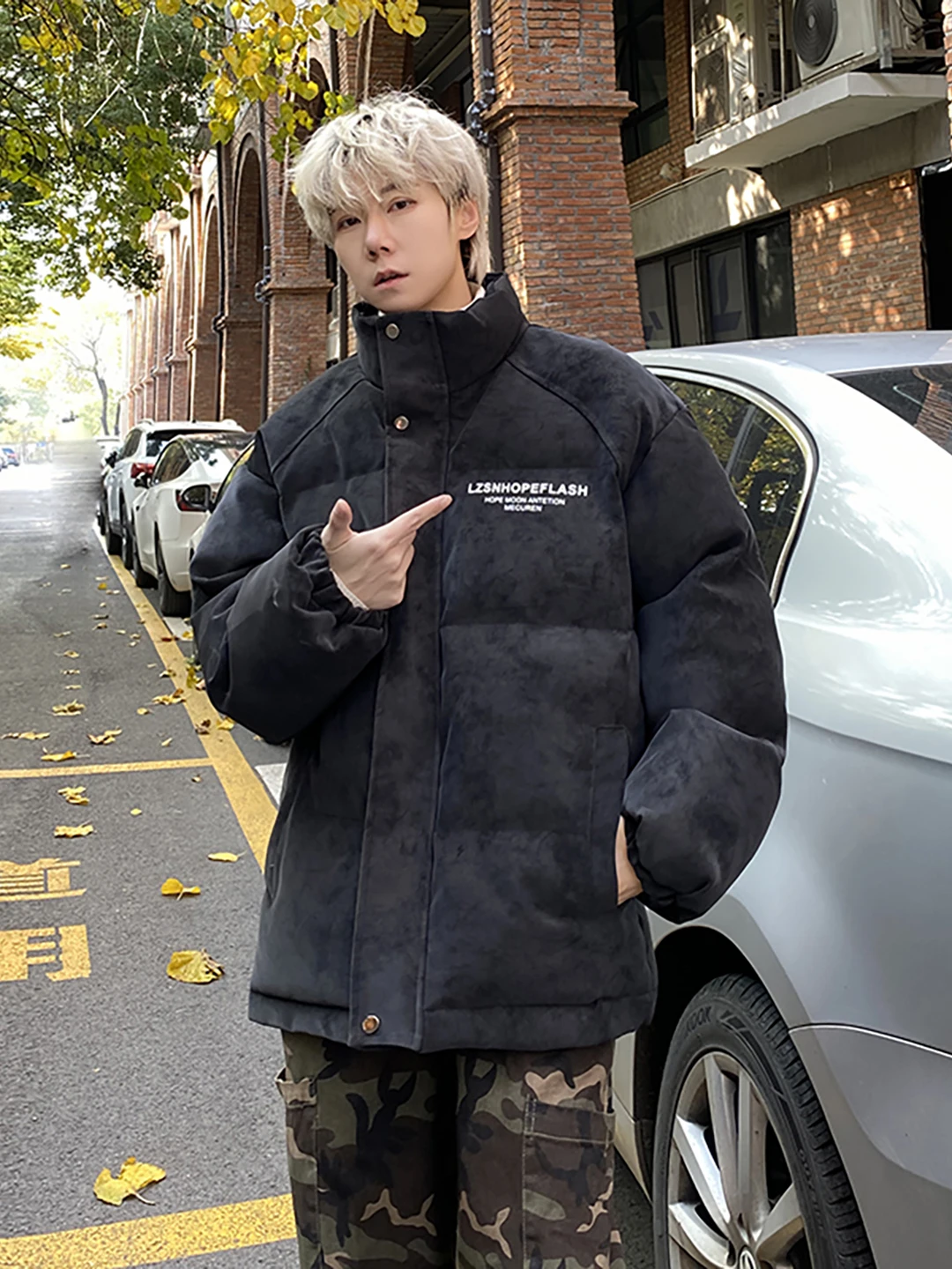 مقاوم للماء للرجال أسفل Jaet بو الجلود ماتي تنوعا الشتاء Faion العلامة التجارية تصميم رائع طباعة عارضة Ci ارتداء Thiened