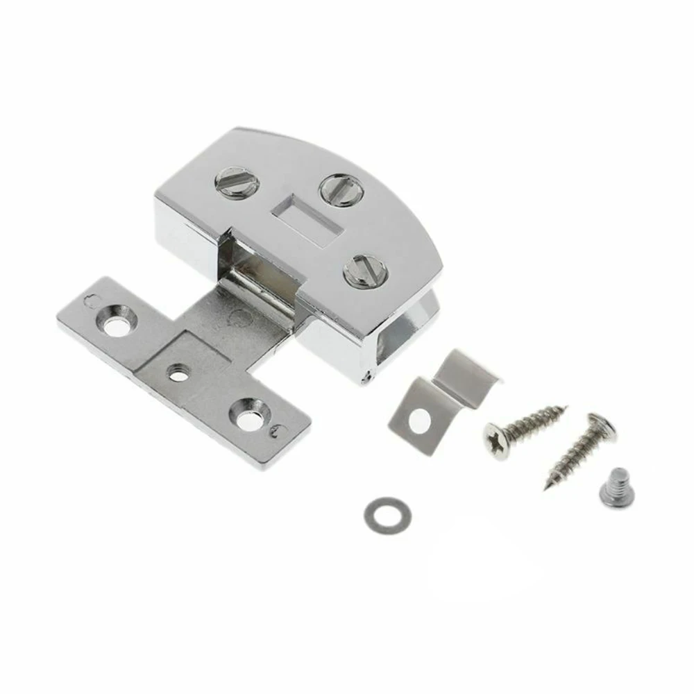 Non-Opening Glass Cabinet Hinge for Display Units Furniture and Wine Racks Built for 5mm to 8mm Glass Thickness Requirements